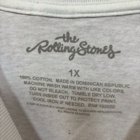 The Rolling Stones All the World Tour Hot Lips Rock Tee 1X - Picture 4 of 5